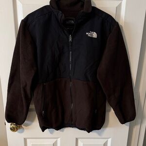 The North Face  Boys Two-Tone Fleece Jacket in Black and Brown